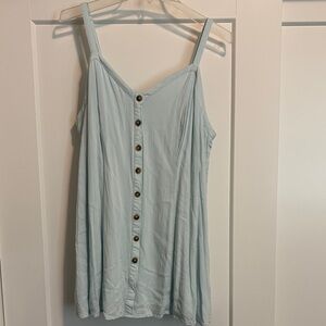 Torrid Light Blue fake Button-Down Women's Top very long adjustable straps